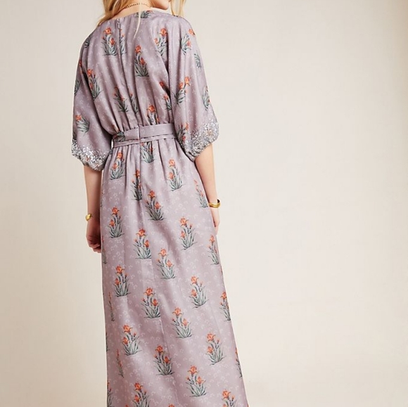 🍒NWT🍒 ANTHROPOLOGIE FLORAL MAXI DRESS - Picture 6 of 9